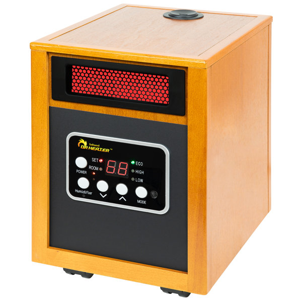 Dr. Infrared Heater 1500 Watt 5200 BTU Electric High Efficiency Space Heater with Remote